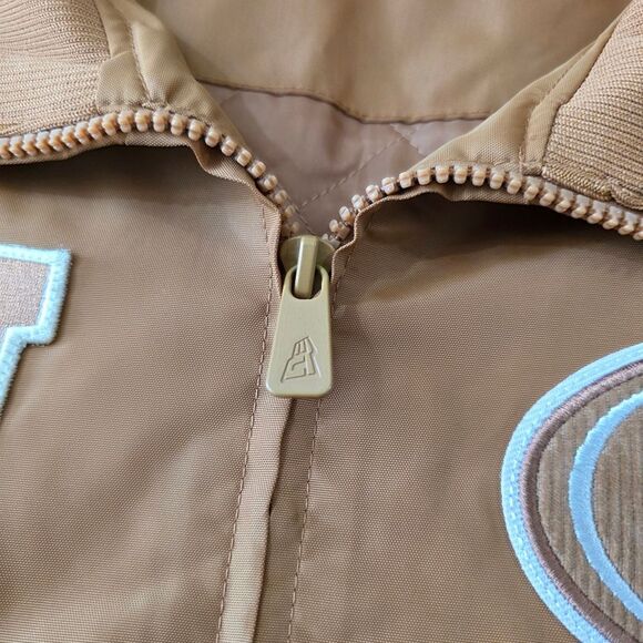 NFL San Francisco 49ers New Era Logo Select Jacket Bronze Tan Men's Size Large L - Picture 9 of 16